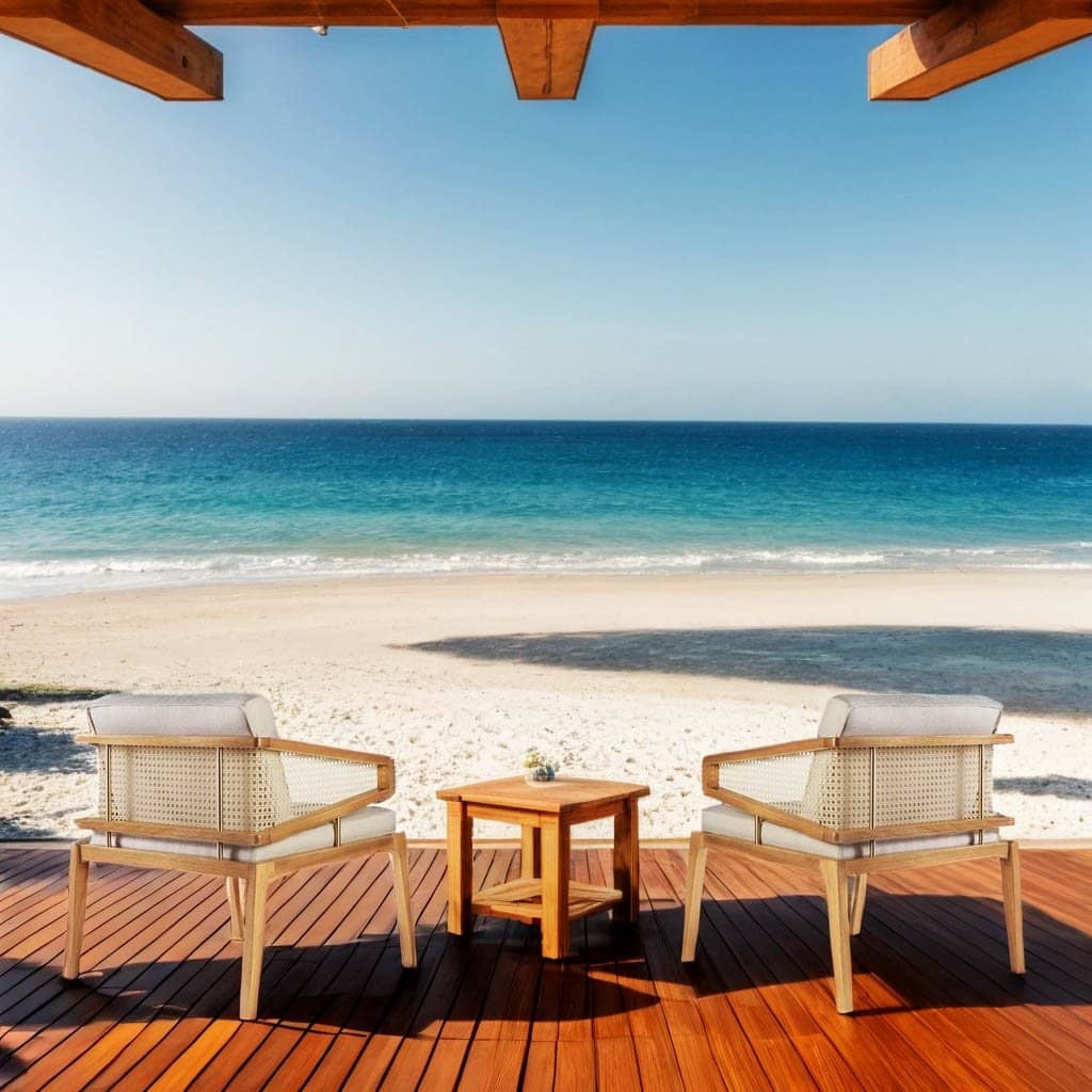 rattan lounge chair